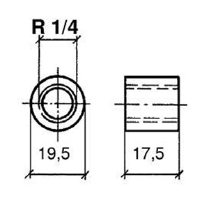 Suncoast Marine and Auto offers Veratron Pyrometer Sensor Threaded Bushing f/Welding to Manifold f/Thermocoupler Element [N03-320-266]