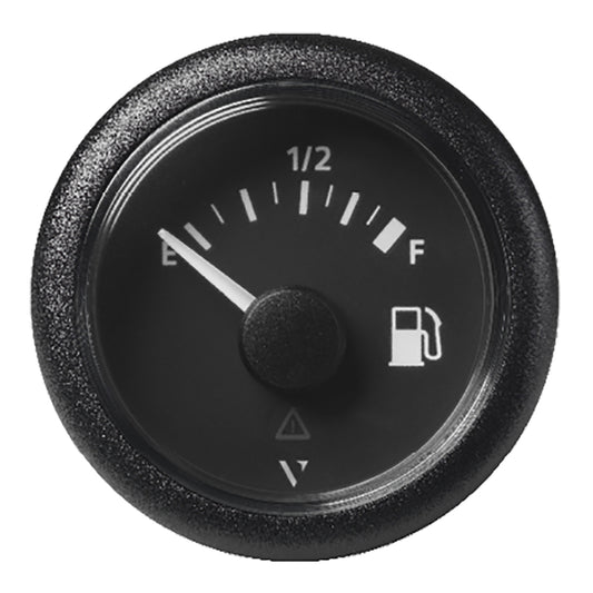 Suncoast Marine and Auto offers Veratron 52MM (2-1/16") ViewLine Fuel Level Gauge Empty-Full - 90-4 OHM - Black Dial Round Bezel [A2C59514088]