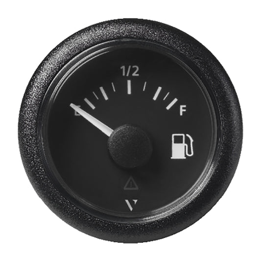 Suncoast Marine and Auto offers Veratron 52MM (2-1/16") ViewLine Fuel Level Gauge Empty-Full - 0-90 OHM - Black Dial Round Bezel [A2C59514085]