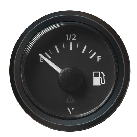 Suncoast Marine and Auto offers Veratron 52MM (2-1/16") ViewLine Fuel Level Gauge Empty/Full - 240 to 33.5 OHM - Black Dial Triangular Bezel [A2C59514096]