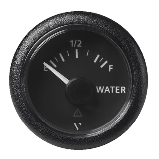 Suncoast Marine and Auto offers Veratron 52MM (2-1/16") ViewLine Fresh Water Resistive - Empty/Full - 3 to180 OHM - Black Dial Round Bezel [A2C59514099]