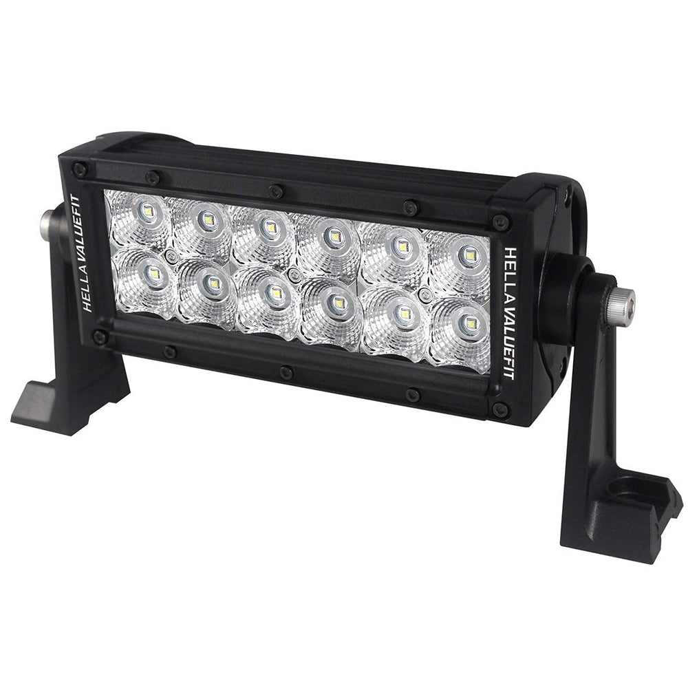 Suncoast Marine and Auto offers Hella Marine Value Fit Sport Series 12 LED Flood Light Bar - 8" - Black [357208001]