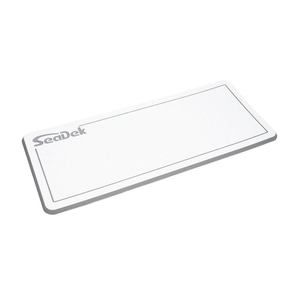 Suncoast Marine and Auto offers SeaDek Small Helm Pad - White/Storm Grey w/SeaDek Logo [37925-80375]