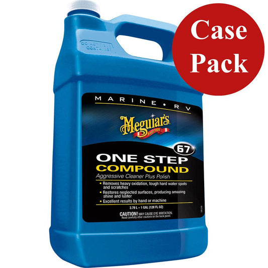 Suncoast Marine and Auto offers Meguiars Marine One-Step Compound - 1 Gallon *Case of 4* [M6701CASE]