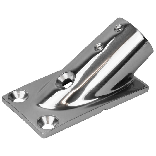 Suncoast Marine and Auto offers Sea-Dog Rail Base Fitting Rectangular Base 30 316 Stainless Steel - 1-7/8" x 3-3/16" - 1" OD [281301-1]