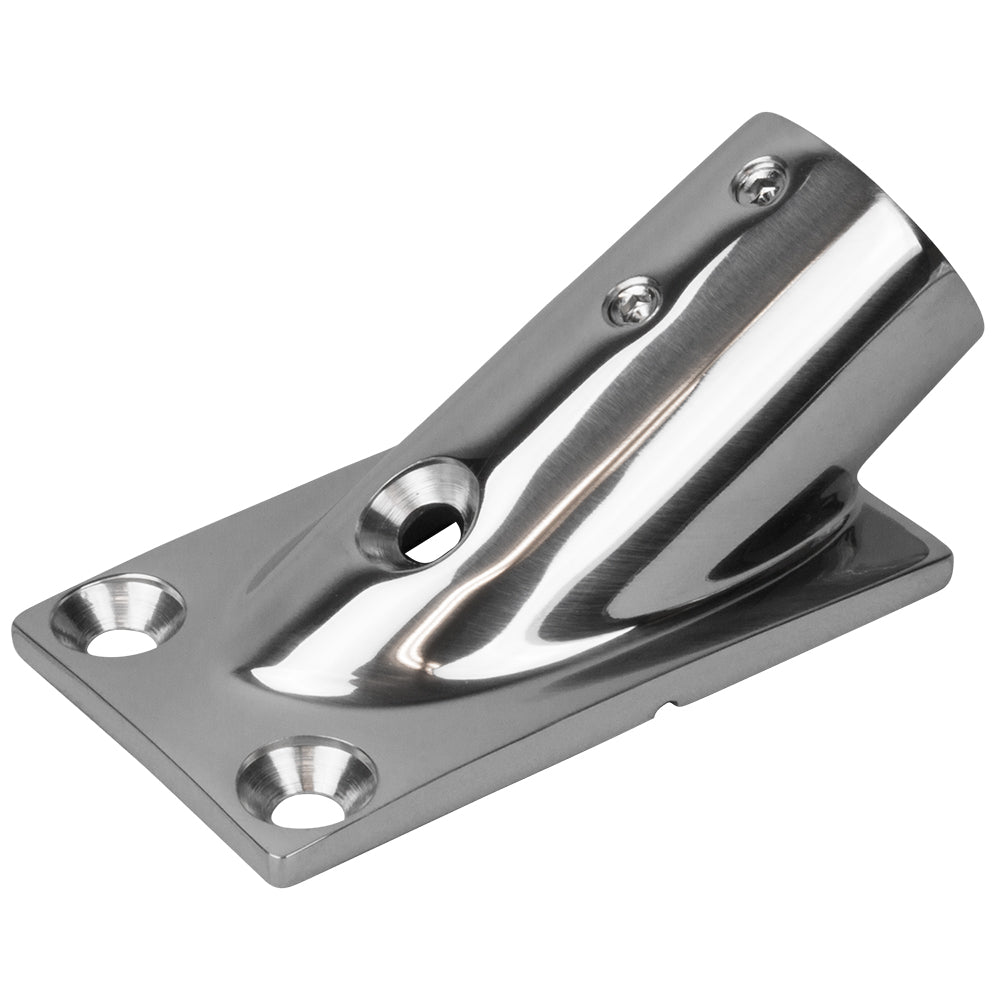 Suncoast Marine and Auto offers Sea-Dog Rail Base Fitting Rectangular Base 30 316 Stainless Steel 7/8" OD [281300-1]