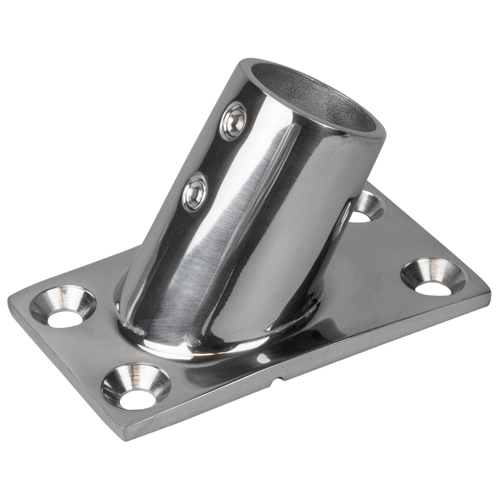 Suncoast Marine and Auto offers Sea-Dog Rail Base Fitting Rectangular Base 60 316 Stainless Steel - 1-7/8" x 3-1/4" - 1" OD [281601-1]