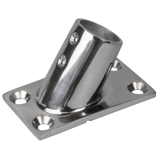 Suncoast Marine and Auto offers Sea-Dog Rail Base Fitting Rectangular Base 60 316 Stainless Steel - 1-7/8" x 3-1/4" - 1" OD [281601-1]