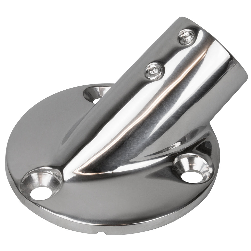 Suncoast Marine and Auto offers Sea-Dog Rail Base Fitting 2-3/4" Round Base 30 316 Stainless Steel - 1" OD [280301-1]