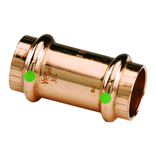 Suncoast Marine and Auto offers Viega ProPress 1/2" Copper Coupling w/Stop - Double Press Connection - Smart Connect Technology [78047]