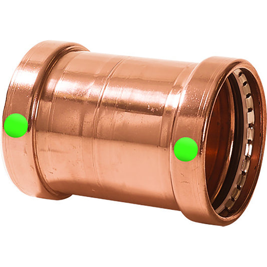 Suncoast Marine and Auto offers Viega ProPress 2-1/2" Copper Coupling w/o Stop - Double Press Connection - Smart Connect Technology [20743]