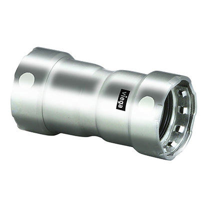 Suncoast Marine and Auto offers Viega MegaPress 2" Stainless Steel 304 Coupling w/Stop - Double Press Connection - Smart Connect Technology [95305]