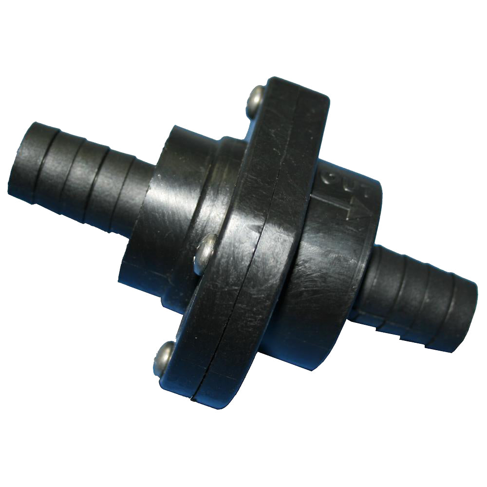 Suncoast Marine and Auto offers T-H Marine Double Barb Inline Scupper Check Valve - 3/4" - Black [ILS-750-DP]