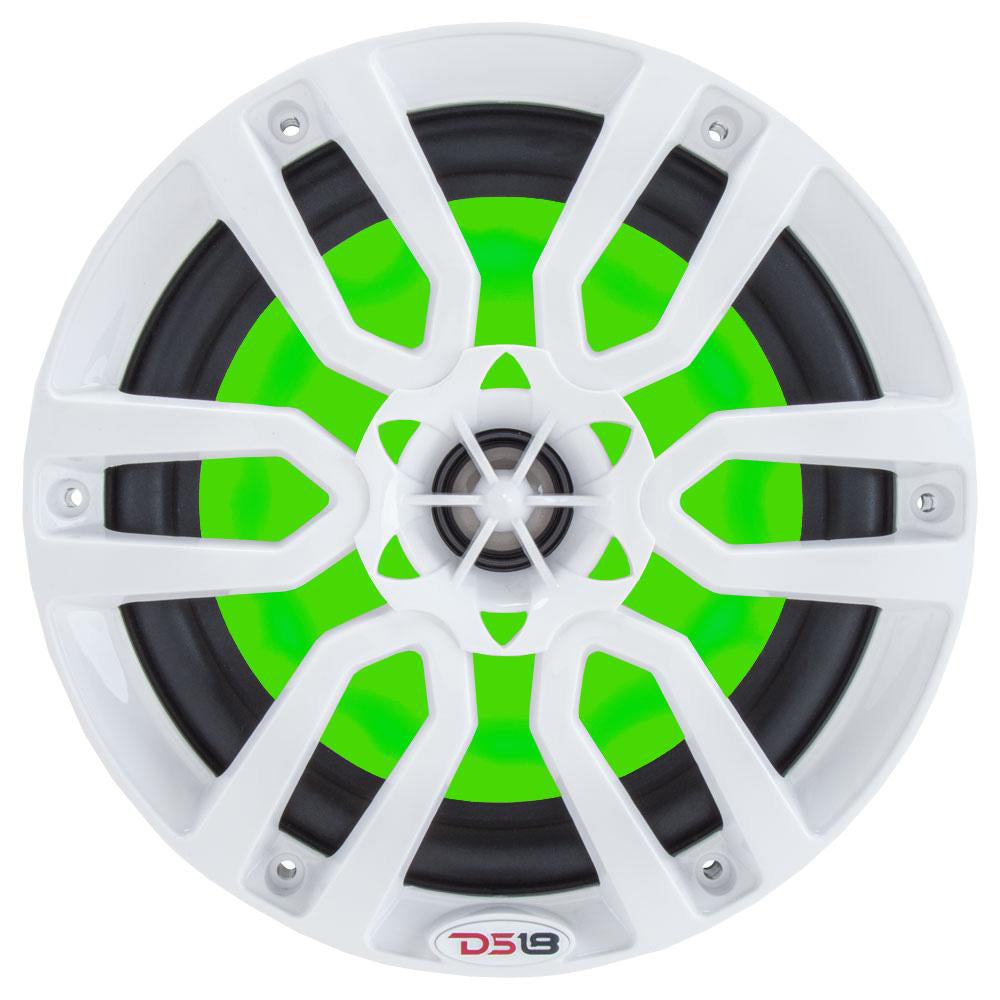 Suncoast Marine and Auto offers DS18 HYDRO 6.5" 2-Way Marine Speakers w/RGB LED Lights 300W - White [NXL-6]