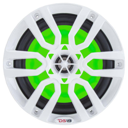 Suncoast Marine and Auto offers DS18 HYDRO 6.5" 2-Way Marine Speakers w/RGB LED Lights 300W - White [NXL-6]