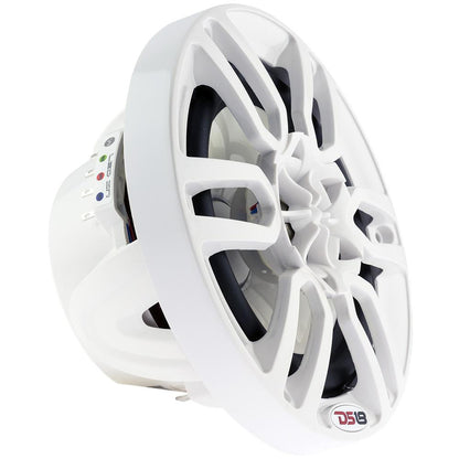 Suncoast Marine and Auto offers DS18 HYDRO 6.5" 2-Way Marine Speakers w/RGB LED Lights 300W - White [NXL-6]