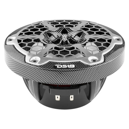 Suncoast Marine and Auto offers DS18 HYDRO 6.5" 2-Way Marine Speakers w/RGB LED Lights 375W - Black Carbon Fiber [CF-65]