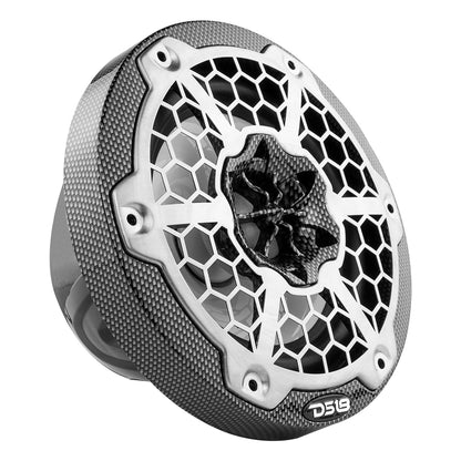 Suncoast Marine and Auto offers DS18 HYDRO 6.5" 2-Way Marine Speakers w/RGB LED Lights 375W - Black Carbon Fiber [CF-65]