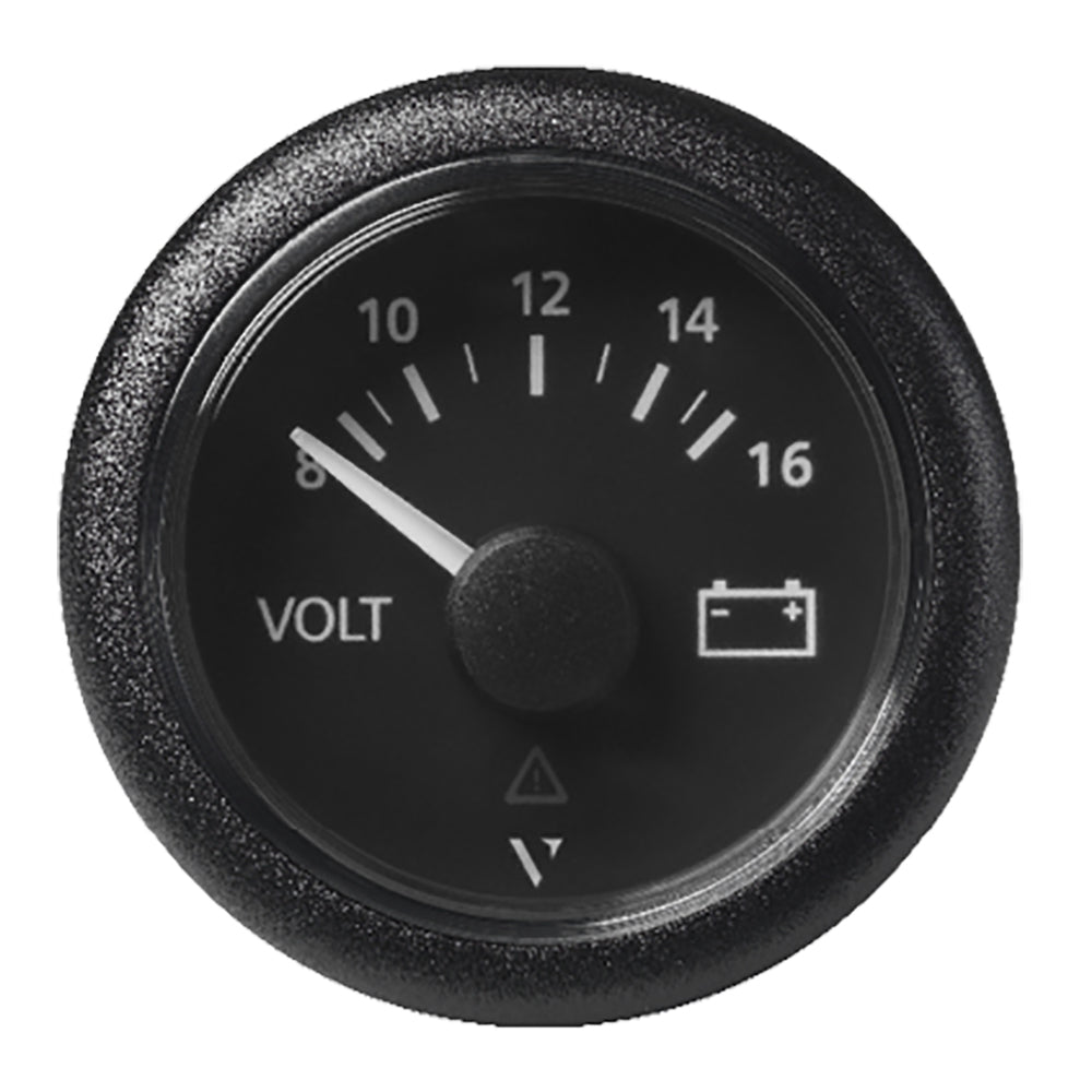 Suncoast Marine and Auto offers Veratron 52 MM (2-1/16") ViewLine Voltmeter - 8 to16V - Black Dial Bezel [A2C59512545]