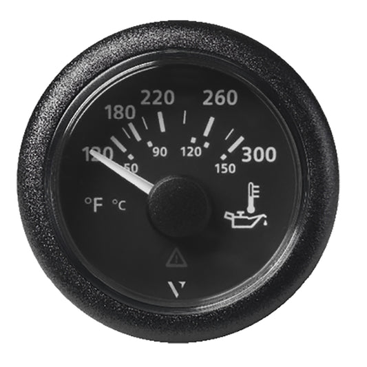 Suncoast Marine and Auto offers Veratron 52MM (2-1/16") ViewLine Oil Temperature Gauge 120-300F - Black Dial Bezel [A2C59514165]