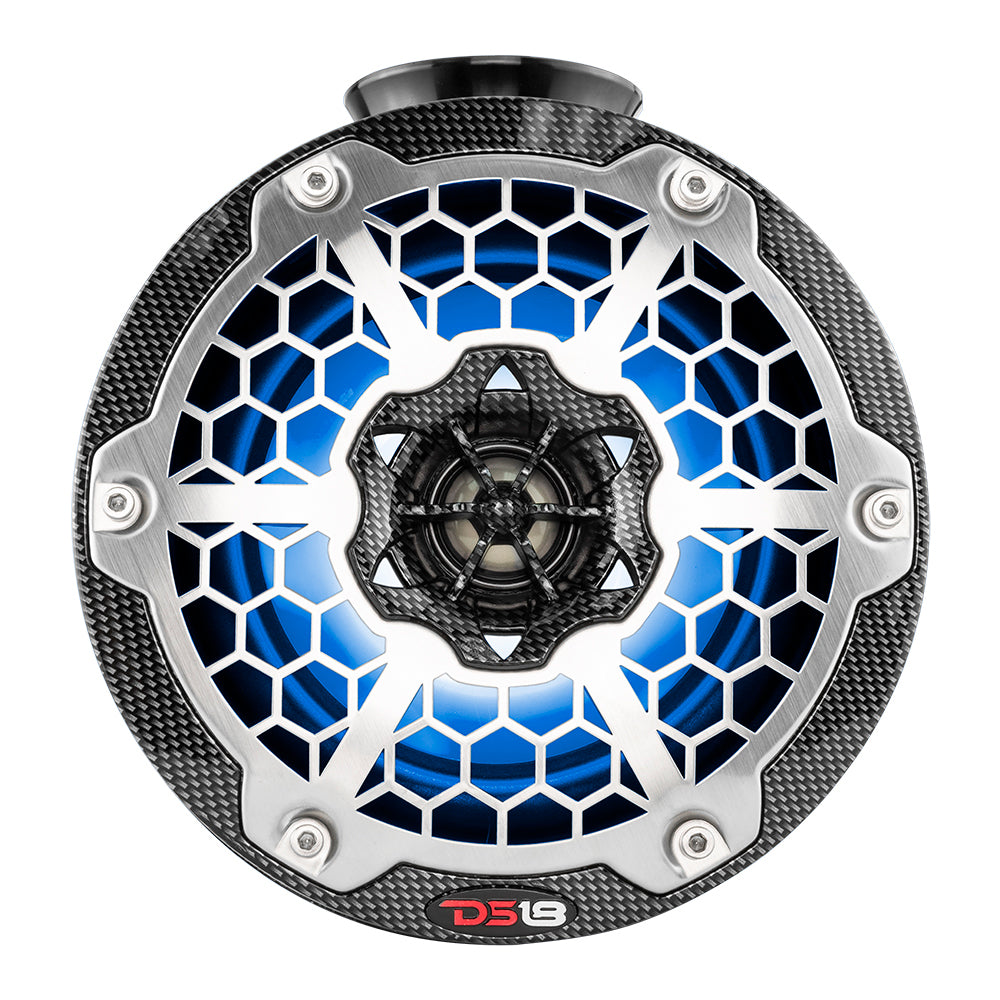 Suncoast Marine and Auto offers DS18 HYDRO 6.5" Compact Wakeboard Pod Tower Speaker w/RGB LED Lights - 375W - Black Carbon Fiber [CF-PS6]