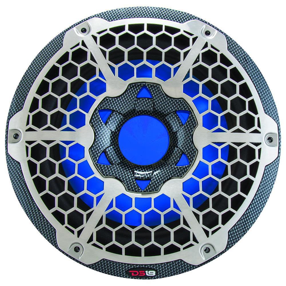 Suncoast Marine and Auto offers DS18 HYDRO 10" Subwoofer w/RGB Lights - 600W - Carbon Fiber [CF-10SUB]