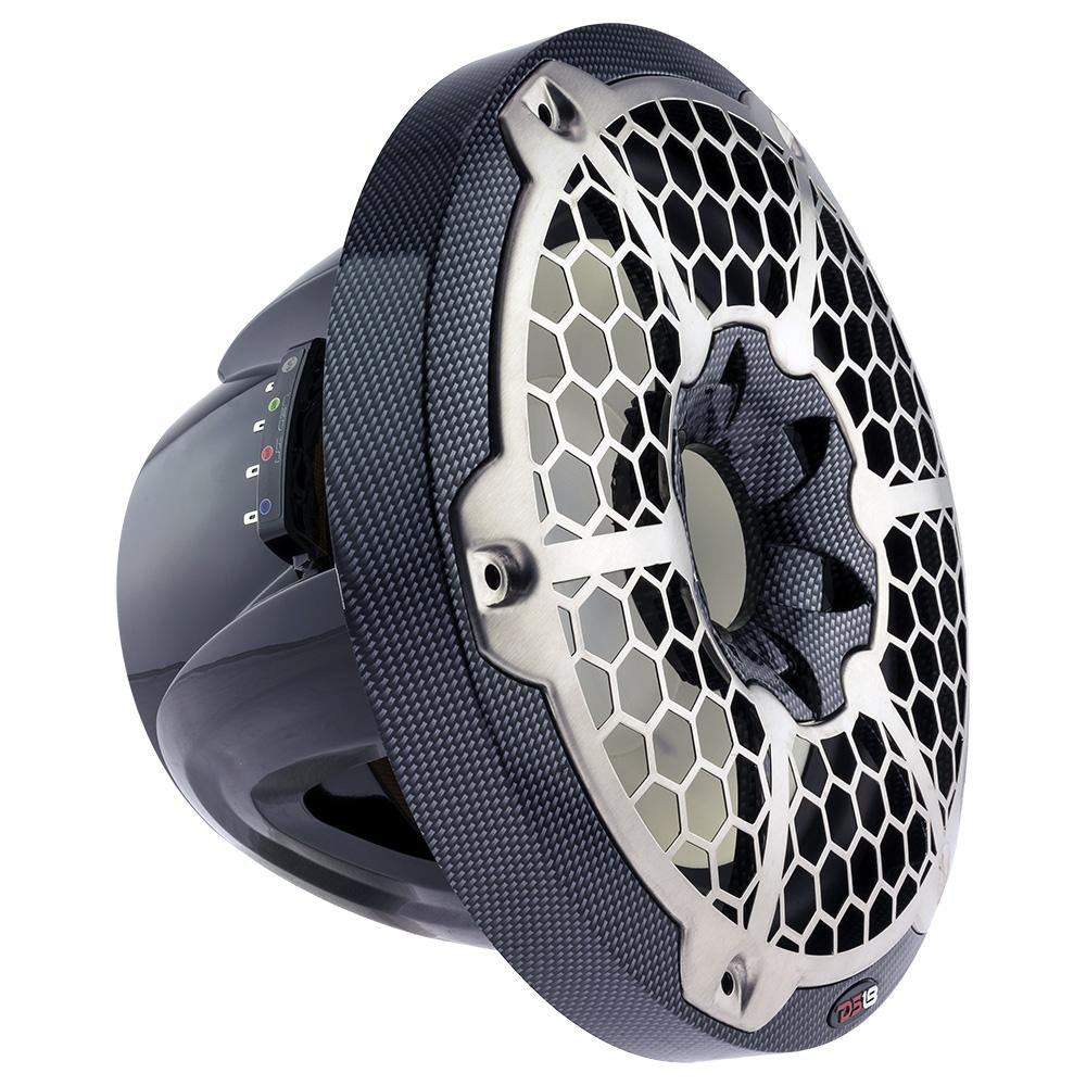 Suncoast Marine and Auto offers DS18 HYDRO 10" Subwoofer w/RGB Lights - 600W - Carbon Fiber [CF-10SUB]