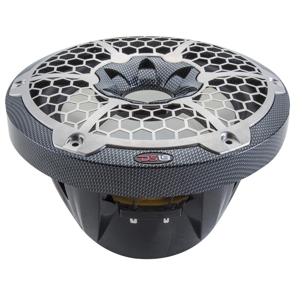 Suncoast Marine and Auto offers DS18 HYDRO 10" Subwoofer w/RGB Lights - 600W - Carbon Fiber [CF-10SUB]