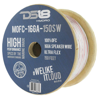 Suncoast Marine and Auto offers DS18 HYDRO Marine Grade OFC Speaker Wire 16 GA - 150 Roll [MOFC16GA150SW]