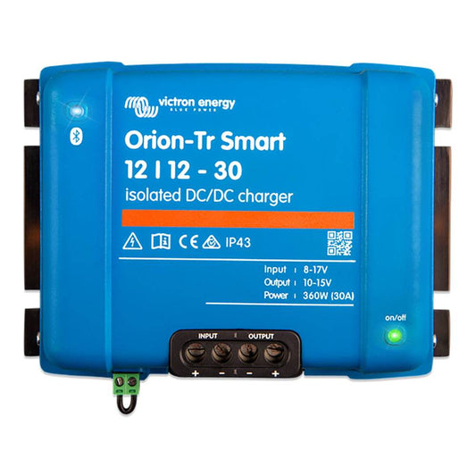 Suncoast Marine and Auto offers Victron Orion-TR Smart 12/12-30 30A (360W) Isolated DC-DC Charger or Power Supply [ORI121236120]