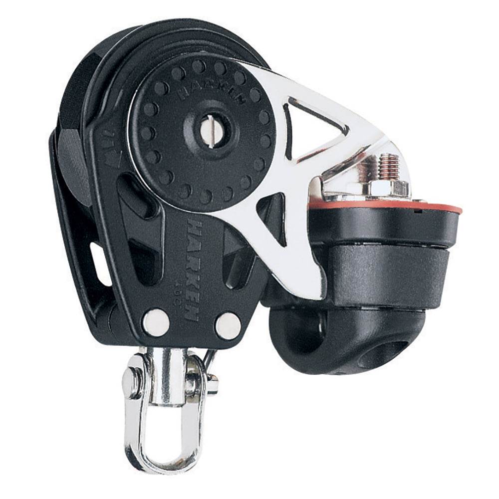 Suncoast Marine and Auto offers Harken 40mm Carbo Single Ratchet Block w/Swivel Becket Cam Cleat [2610]