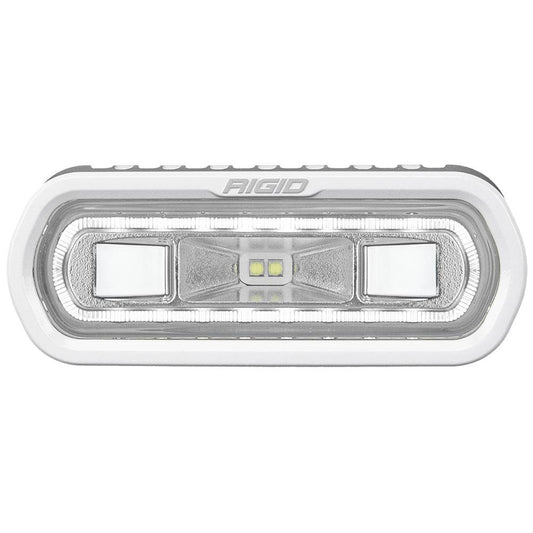 Suncoast Marine and Auto offers RIGID Industries SR-L Series Marine Spreader Light - White Surface Mount - White Light w/White Halo [51100]