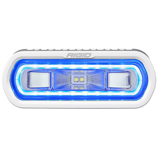 Suncoast Marine and Auto offers RIGID Industries SR-L Series Marine Spreader Light - White Surface Mount - White Light w/Blue Halo [51101]