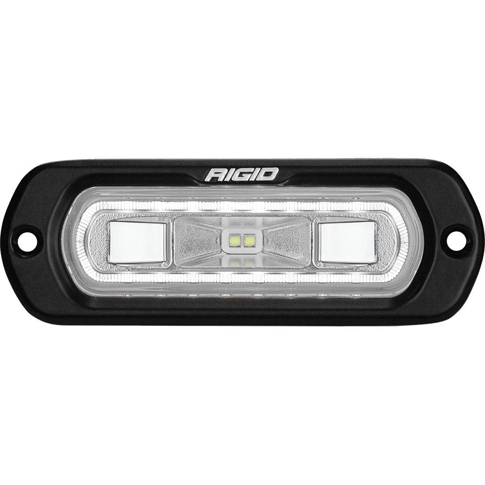 Suncoast Marine and Auto offers RIGID Industries SR-L Series Marine Spreader Light - Black Flush Mount - White Light w/White Halo [52200]