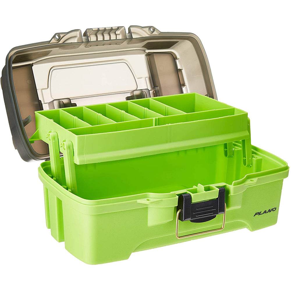 Suncoast Marine and Auto offers Plano 1-Tray Tackle Box w/Dual Top Access - Smoke Bright Green [PLAMT6211]