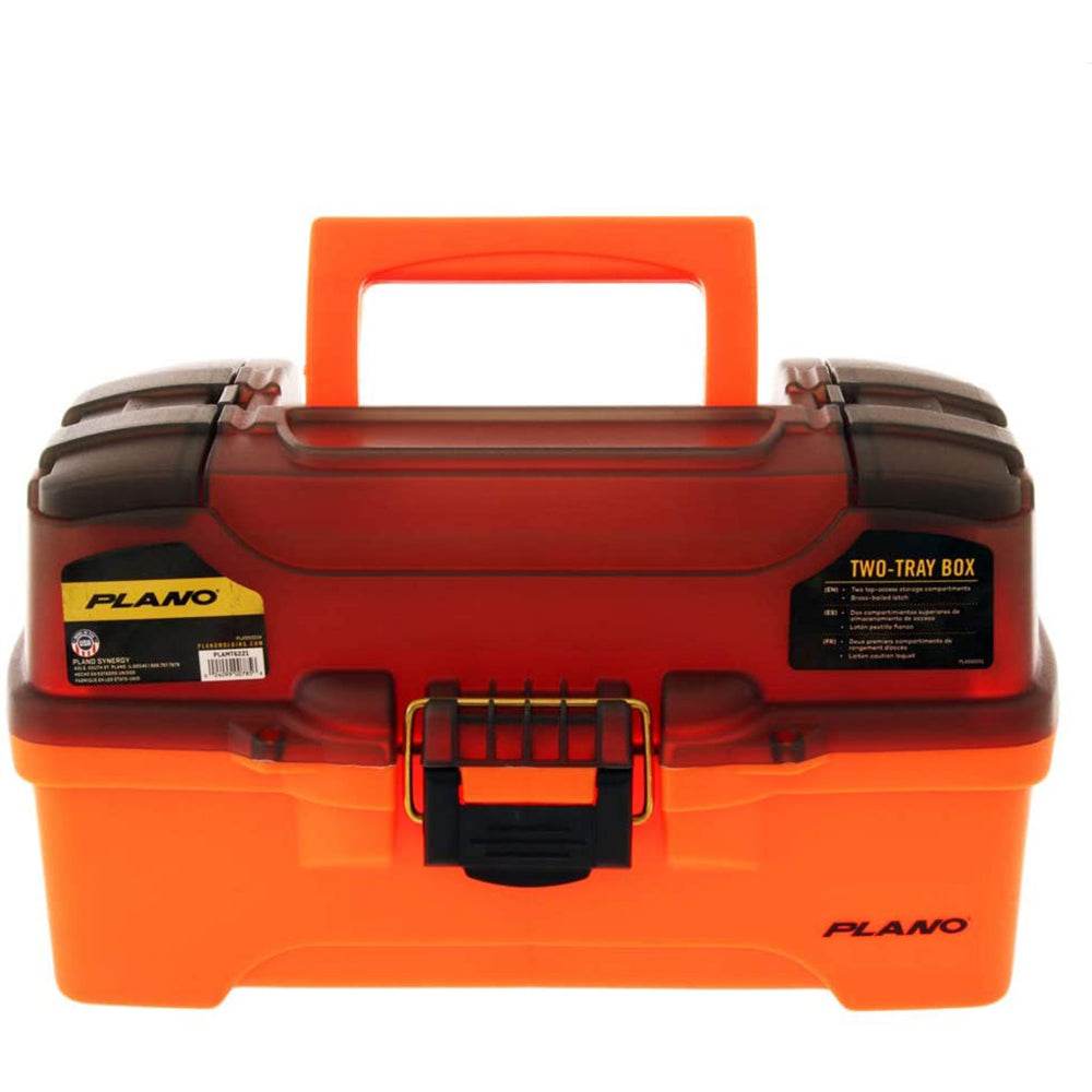 Suncoast Marine and Auto offers Plano 2-Tray Tackle Box w/Dual Top Access - Smoke Bright Orange [PLAMT6221]