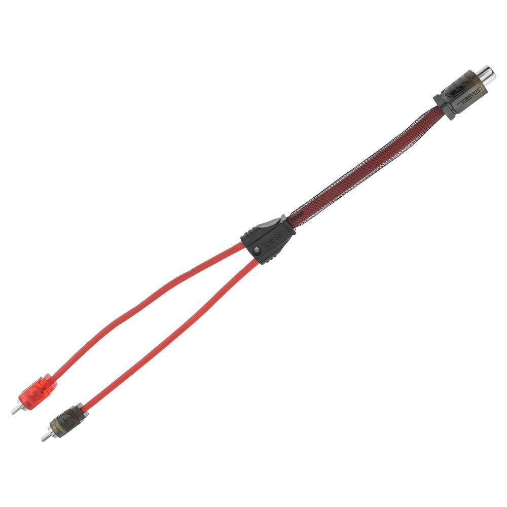 Suncoast Marine and Auto offers DS18 Advance Ultra Flex RCA Y Connector Cable- 1 Female to 2 Male [R1F2M]