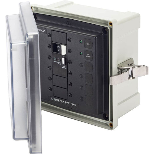 Suncoast Marine and Auto offers Blue Sea 3120 - SMS Panel Enclosure w/ELCI Main (50A) and 2 Blanks - 240V [3120]