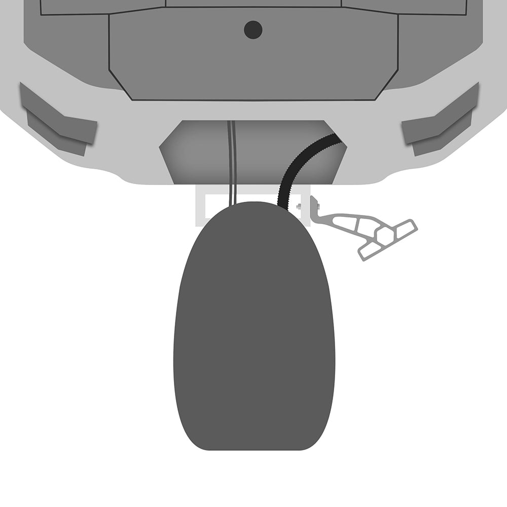 Suncoast Marine and Auto offers Minn Kota Raptor Jack Plate Adapter Bracket - Starboard - 2" Setback - 4" Rise - White [1810365]