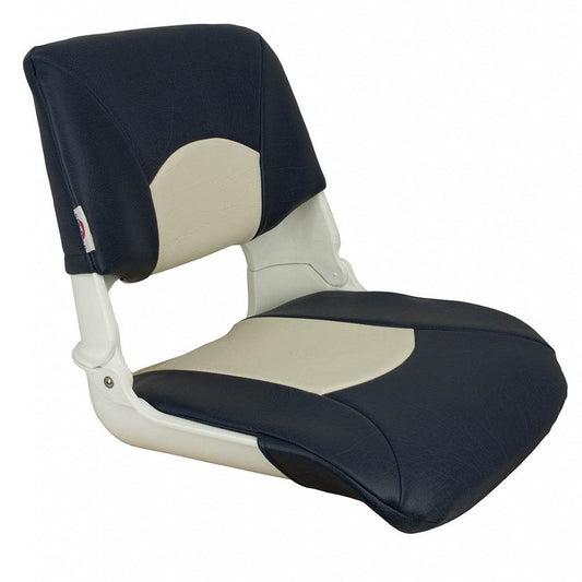 Suncoast Marine and Auto offers Springfield Skipper Standard Seat Fold Down - White/Blue [1061016]