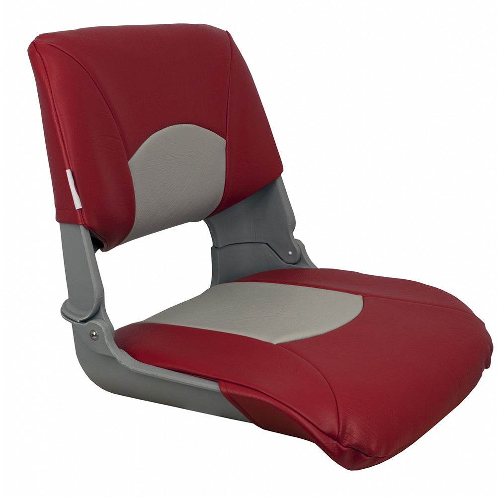 Suncoast Marine and Auto offers Springfield Skipper Standard Seat Fold Down - Grey/Red (1061018)