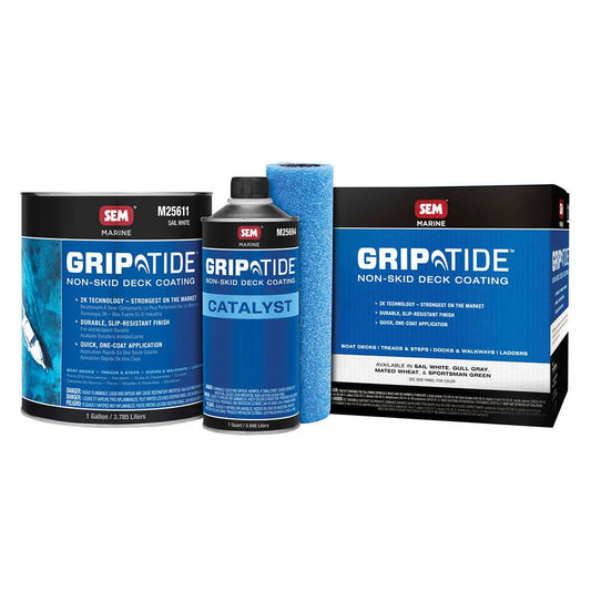 Suncoast Marine and Auto offers SEM GripTide Non-Skid Deck Coating Kit - Sail White [M25610]