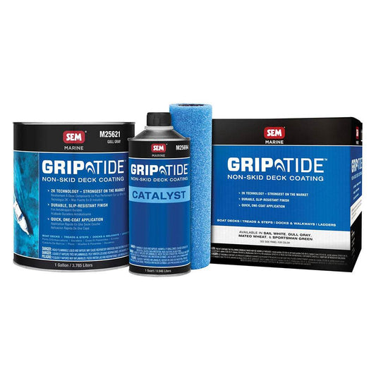 Suncoast Marine and Auto offers SEM GripTide Non-Skid Deck Coating Kit - Gull Gray [M25620]