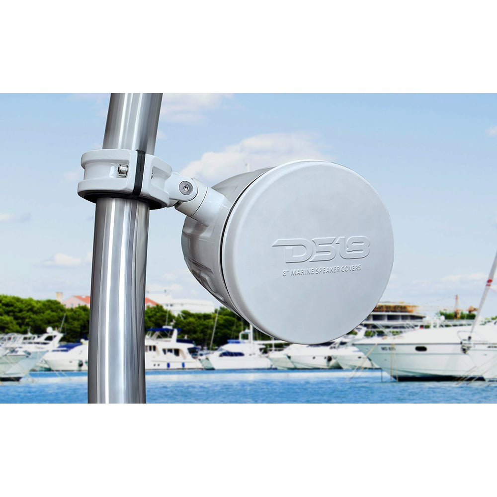 Suncoast Marine and Auto offers DS18 Silicone Marine Speaker Cover f/6.5" Speakers - White [CS-6/WH]