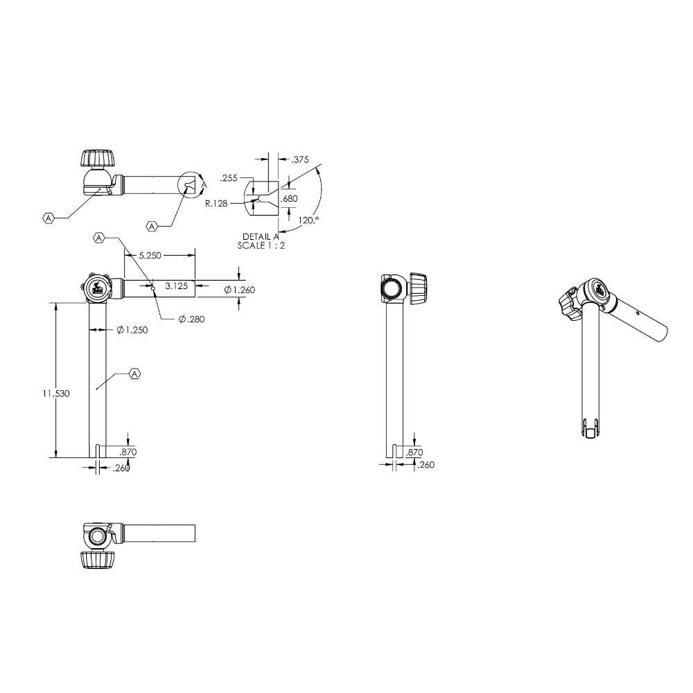 Suncoast Marine and Auto offers TACO ShadeFin Adjustable Rod Holder Mount [T10-3000-6]