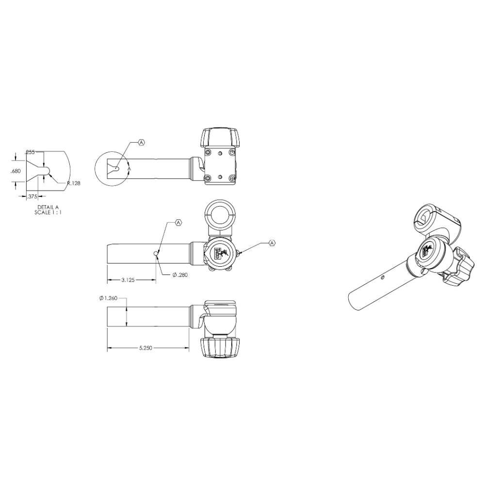 Suncoast Marine and Auto offers TACO ShadeFin Adjustable Clamp-On Pipe Mount [T10-3000-7]