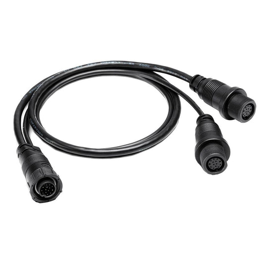 Suncoast Marine and Auto offers Humminbird 14 M ID SIDB Y - SOLIX/APEX Side Imaging 2D Splitter Cable [720111-1]