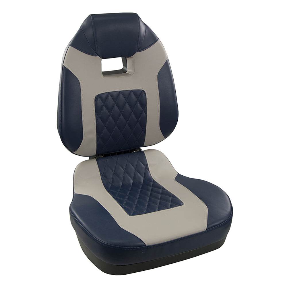 Suncoast Marine and Auto offers Springfield Fish Pro II High Back Folding Seat - Blue/Grey (1041419)