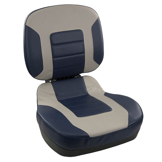 Suncoast Marine and Auto offers Springfield Fish Pro II Low Back Folding Seat - Navy/Grey (1041519)