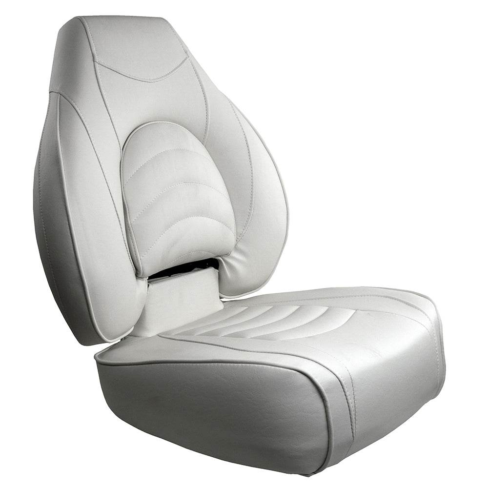 Suncoast Marine and Auto offers Springfield Fish Pro High Back Folding Seat - White (1041606-1)